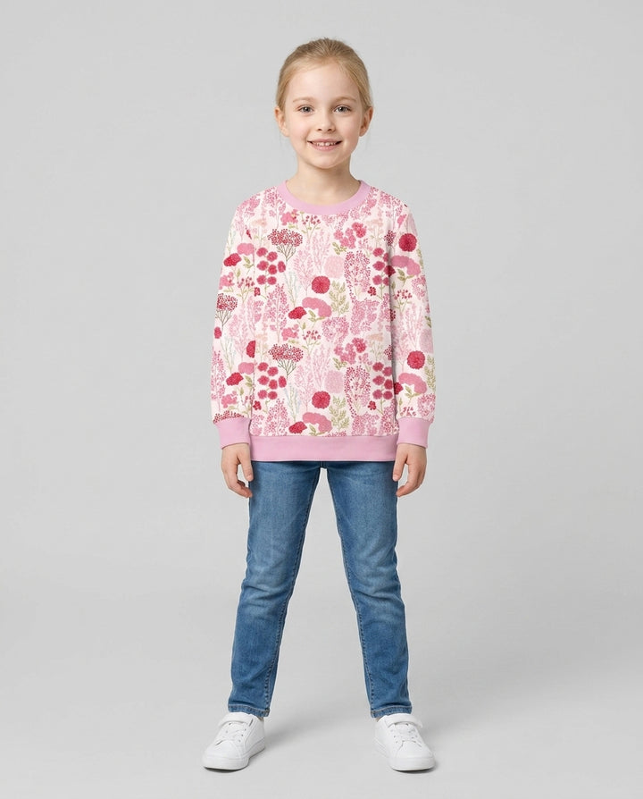 Blushing Wildflowers Bamboo Crewneck Sweatshirt