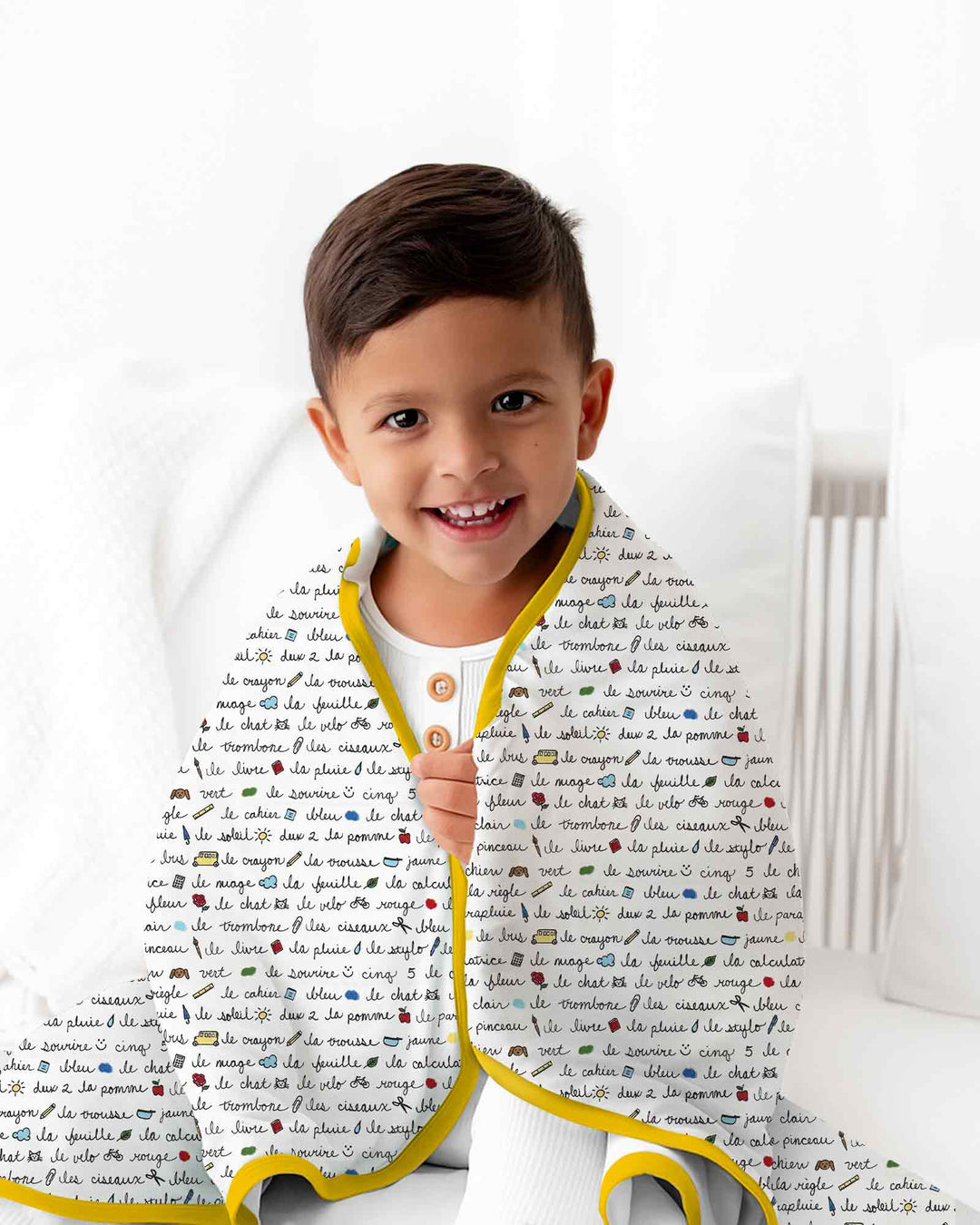 French Classroom Notes Bamboo Blanket