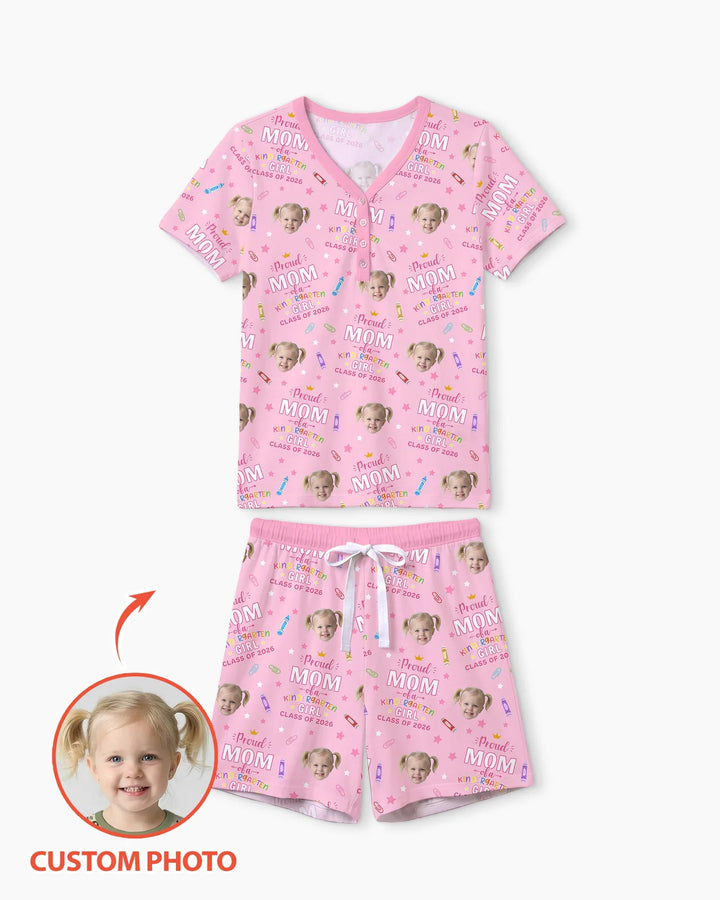 Proud Dad Mom Of Class Of 2026 Bamboo Women Short Sleeve Short Pajama Set