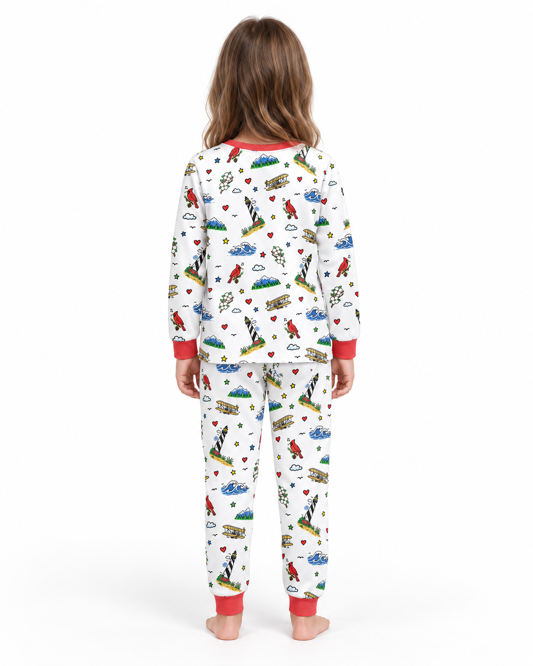 Someone in North Carolina Loves Me Bamboo Two Piece Long Sleeve Pajama Set