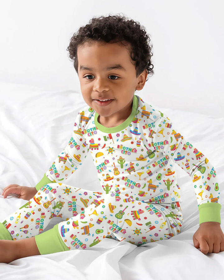 Cinco de Mayo Family Matching Bamboo Two Piece Long Sleeve Pajama Set