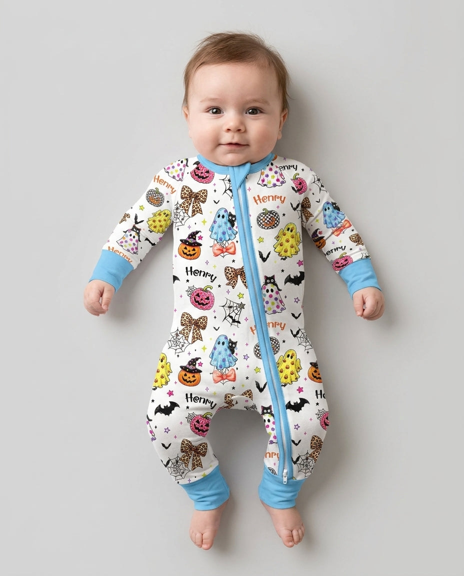 Custom Name Coquette Summerween Bamboo Convertible Zippy