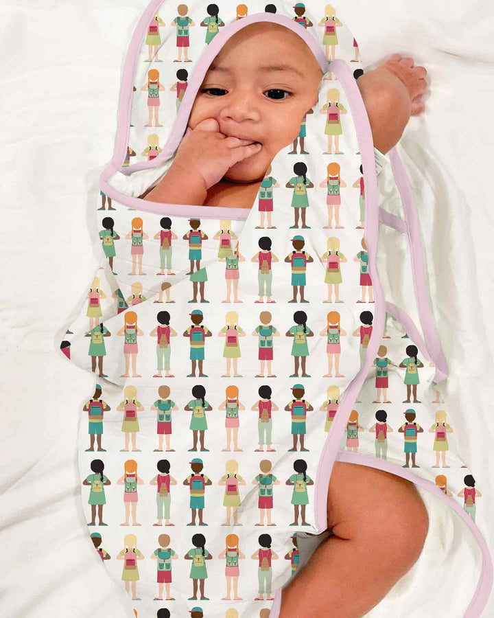 Tiny Explorer Tales Hooded Bamboo Towel Set
