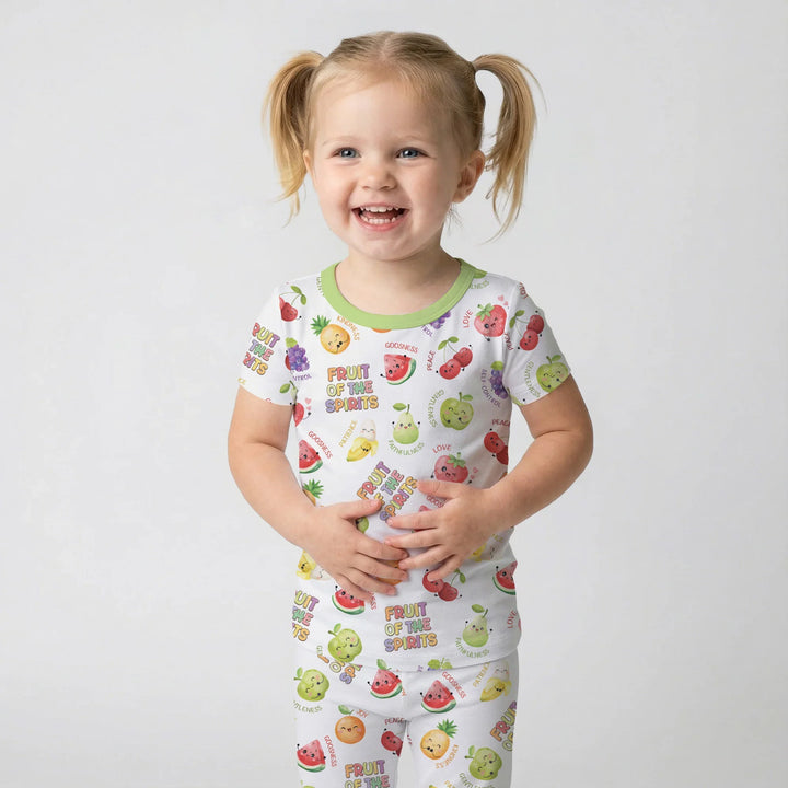 Fruit of the Spirit Bamboo Two Piece Short Sleeve Pajama Set