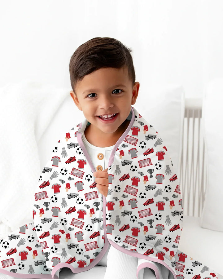 Soccer Gear Bamboo Blanket