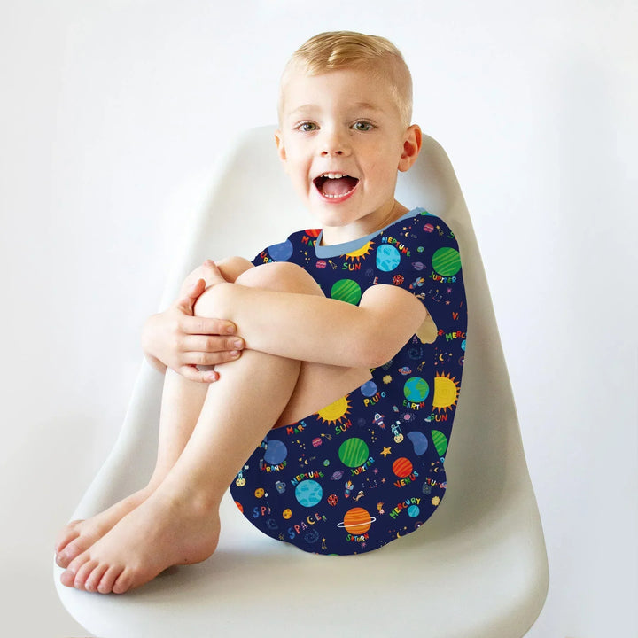 Solar Space Adventure Bamboo Two Piece Short Sleeve Shorts Pajama Set