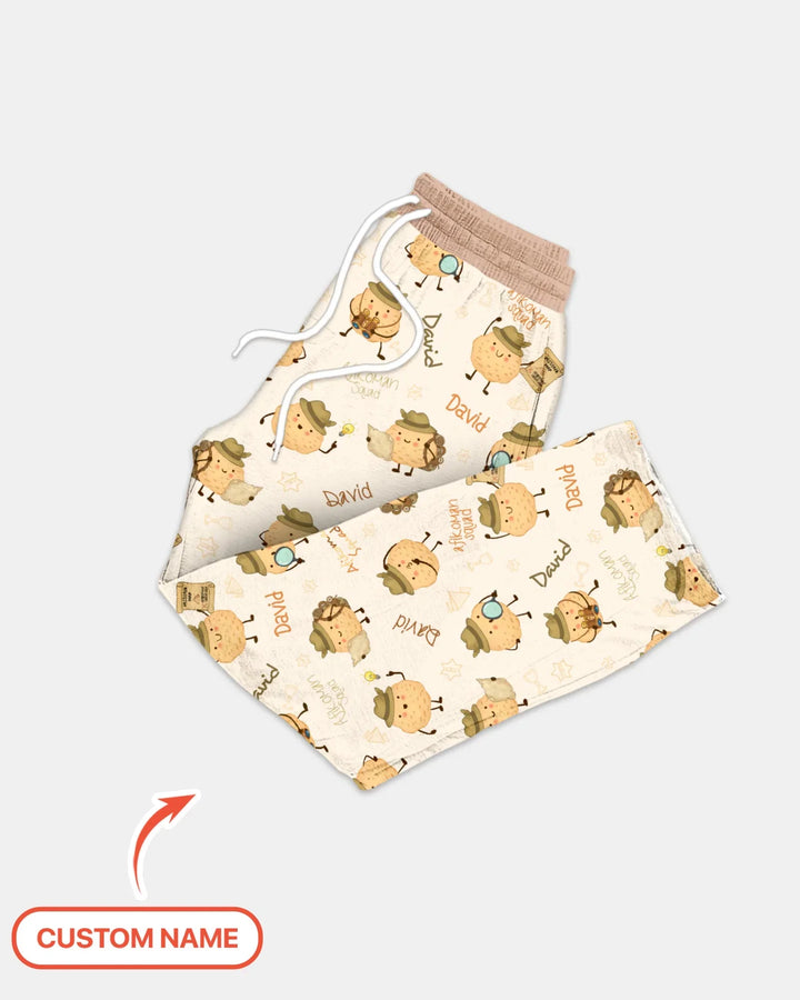 Custom Name Passover Afikoman Bamboo Men's Pajama Set