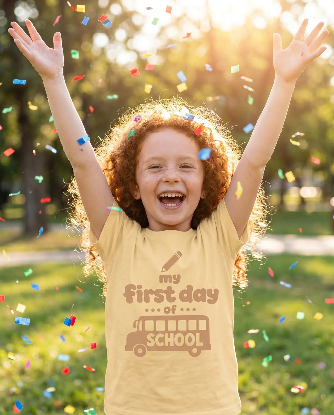 My First Day Of School Bamboo Crewneck T-Shirt