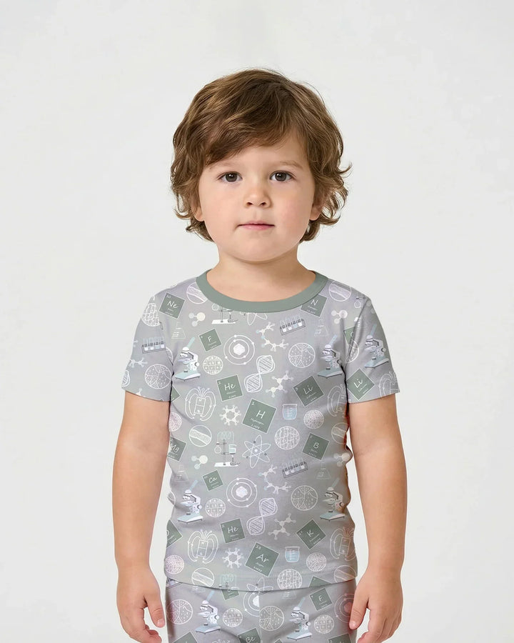 A Moment Of Science Bamboo Two Piece Short Sleeve Shorts Pajama Set