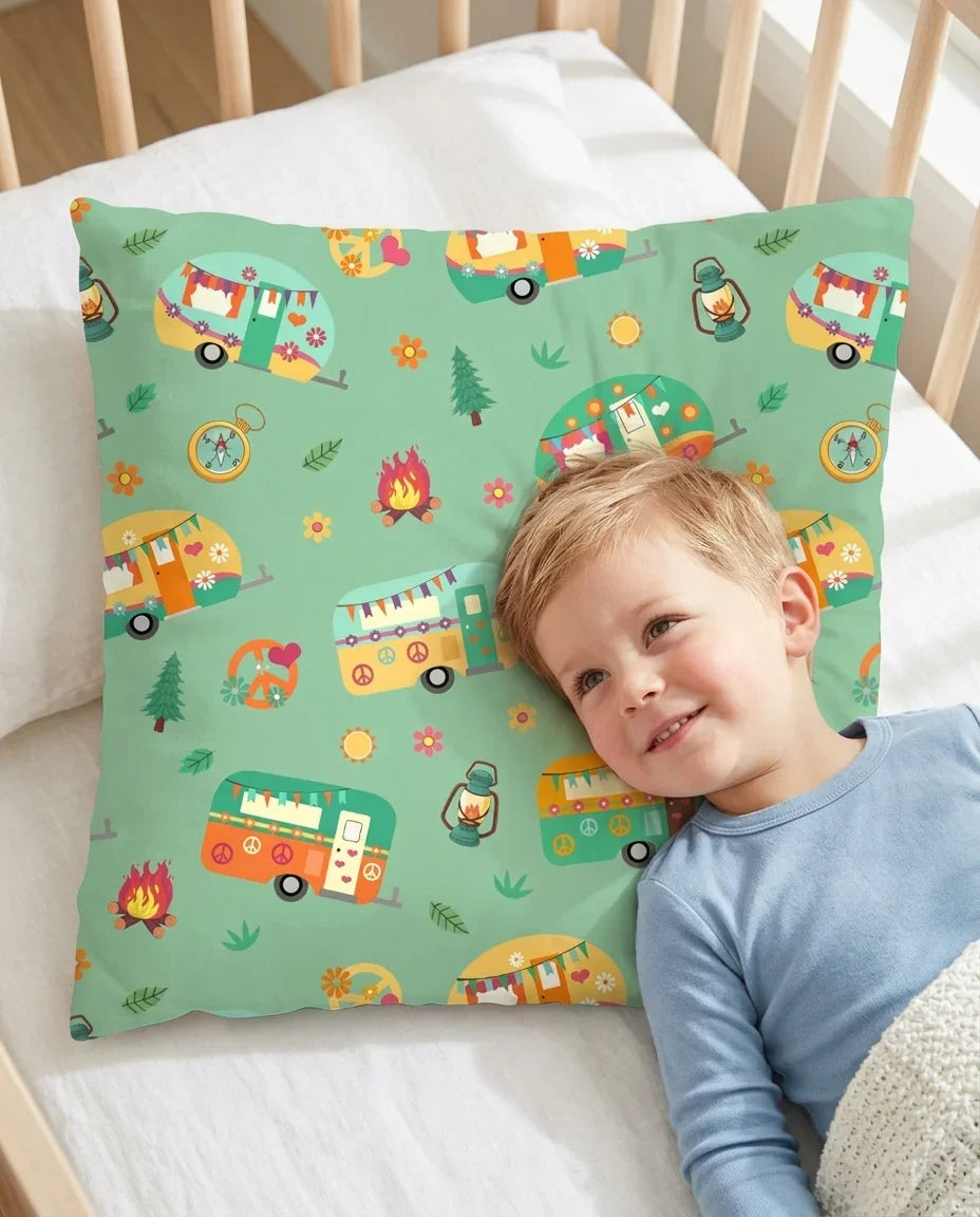 Happy Little Camper Bamboo Pillow Case
