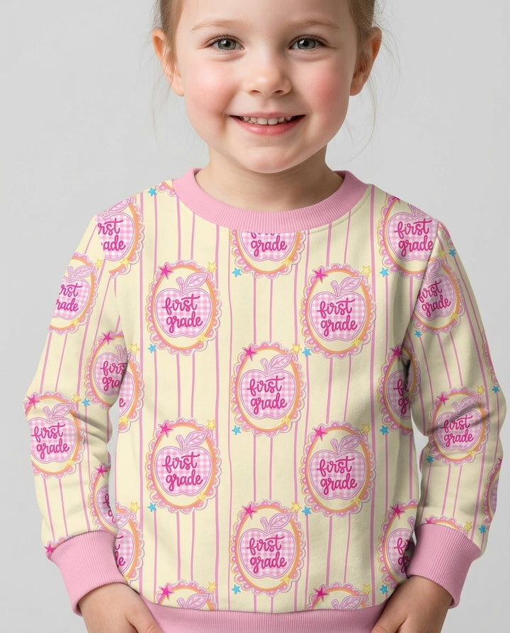Custom Grade School Sweetie Bamboo Crewneck Sweatshirt
