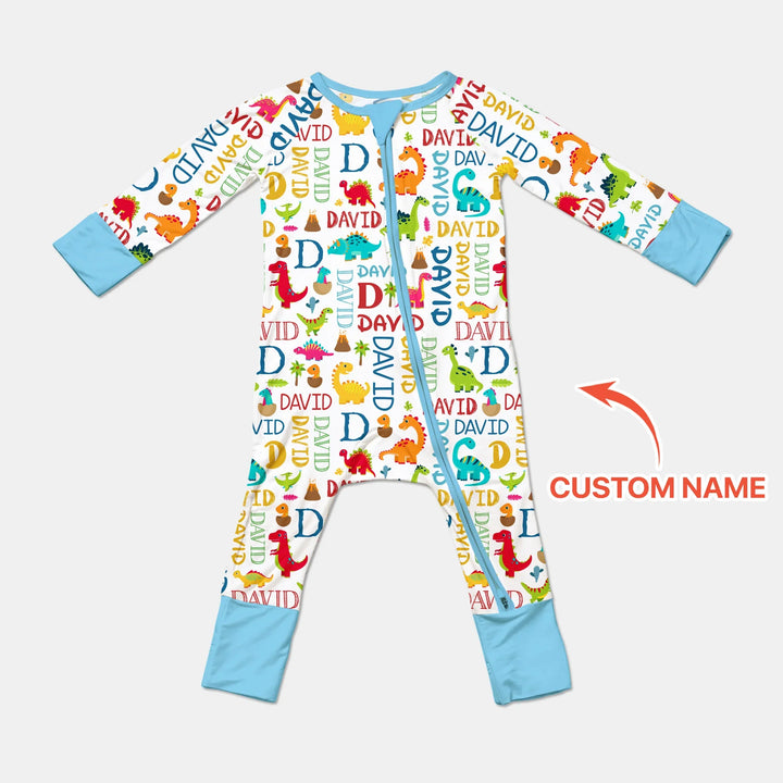 Personalized Fantasy Dinosaur Word Bamboo Convertible Zippy