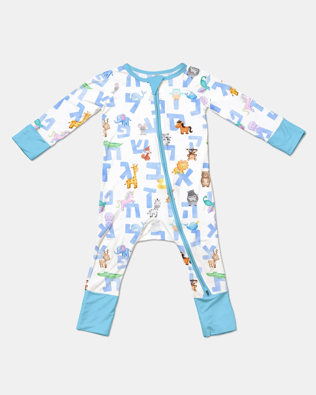 Hebrew Animal Alphabet Bamboo Convertible Zippy