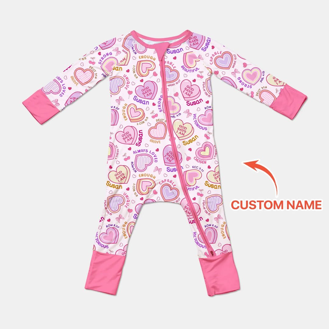 God Says I Am Sweet Heart Matching Mommy & Baby Bamboo Convertible Zippy