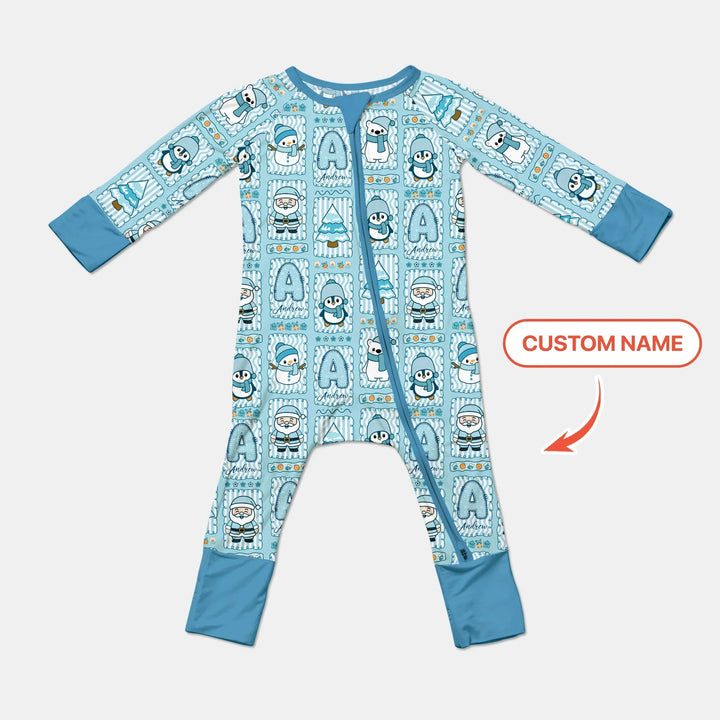 Custom Name Winter Wonderland Bamboo Convertible Zippy