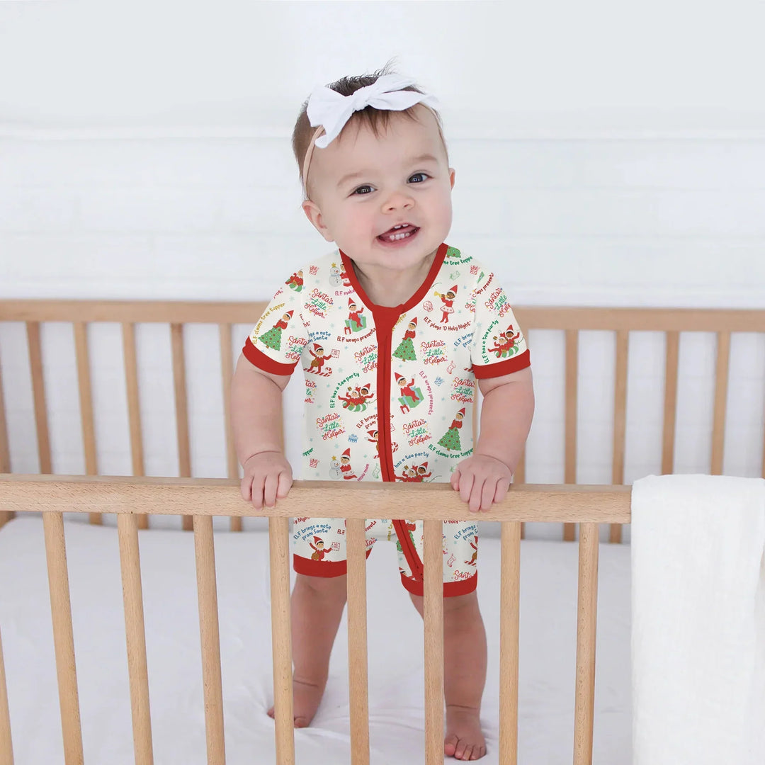 Christmas Elf Bamboo Shorty Zippy