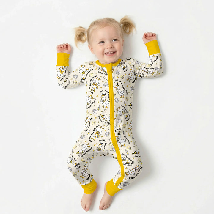 New Year Silly Goose Bamboo Convertible Zippy