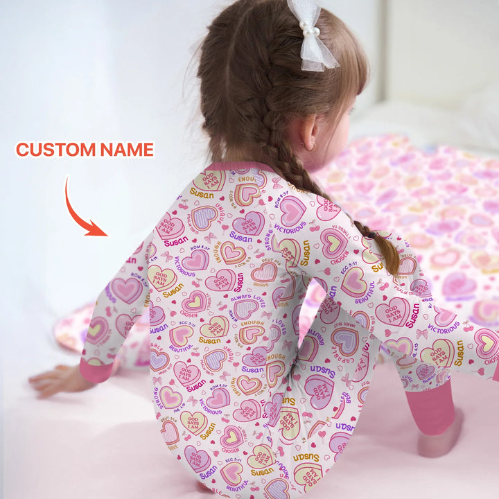 God Says I Am Sweet Heart Matching Mommy & Baby Bamboo Convertible Zippy