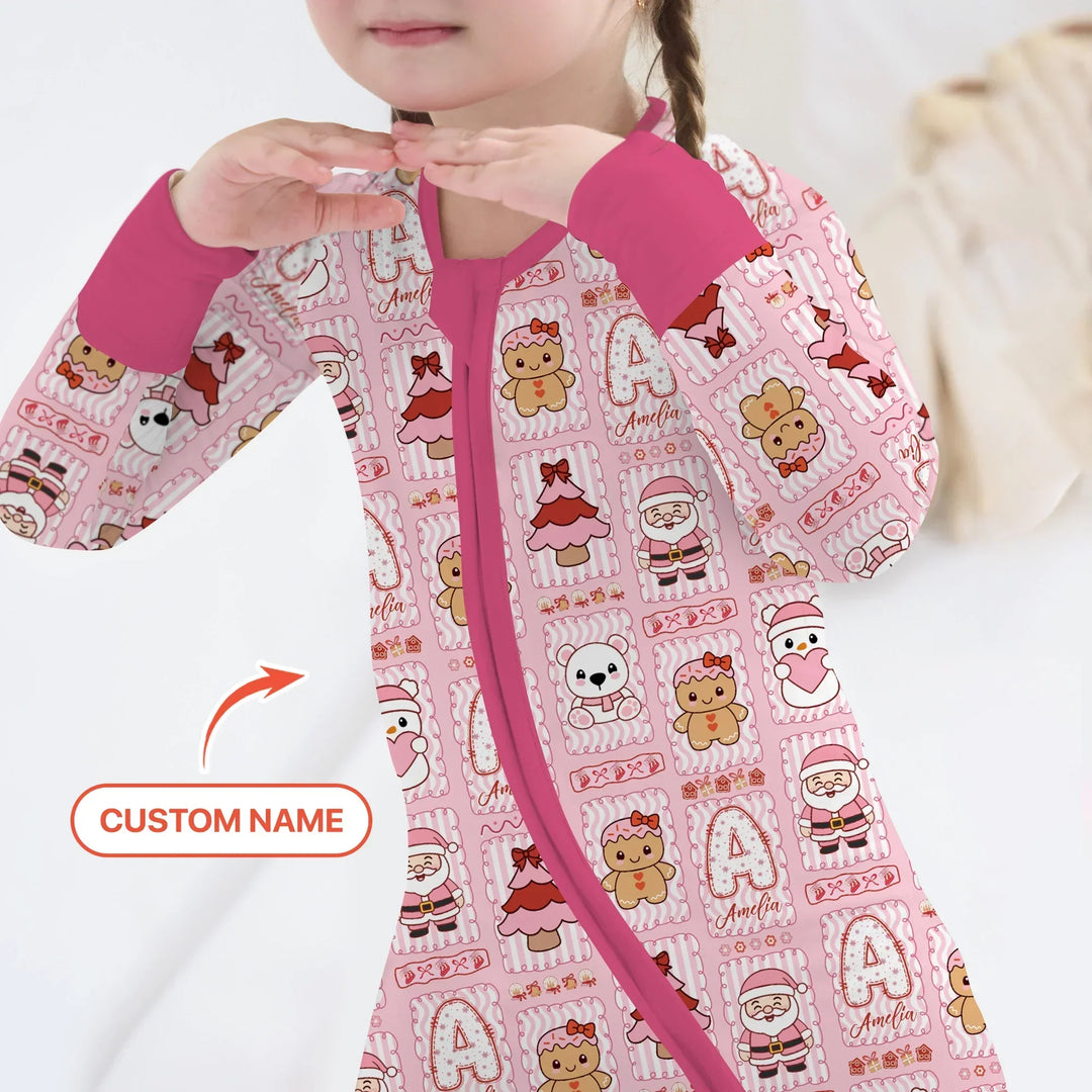 Custom Name Winter Wonderland Bamboo Convertible Zippy