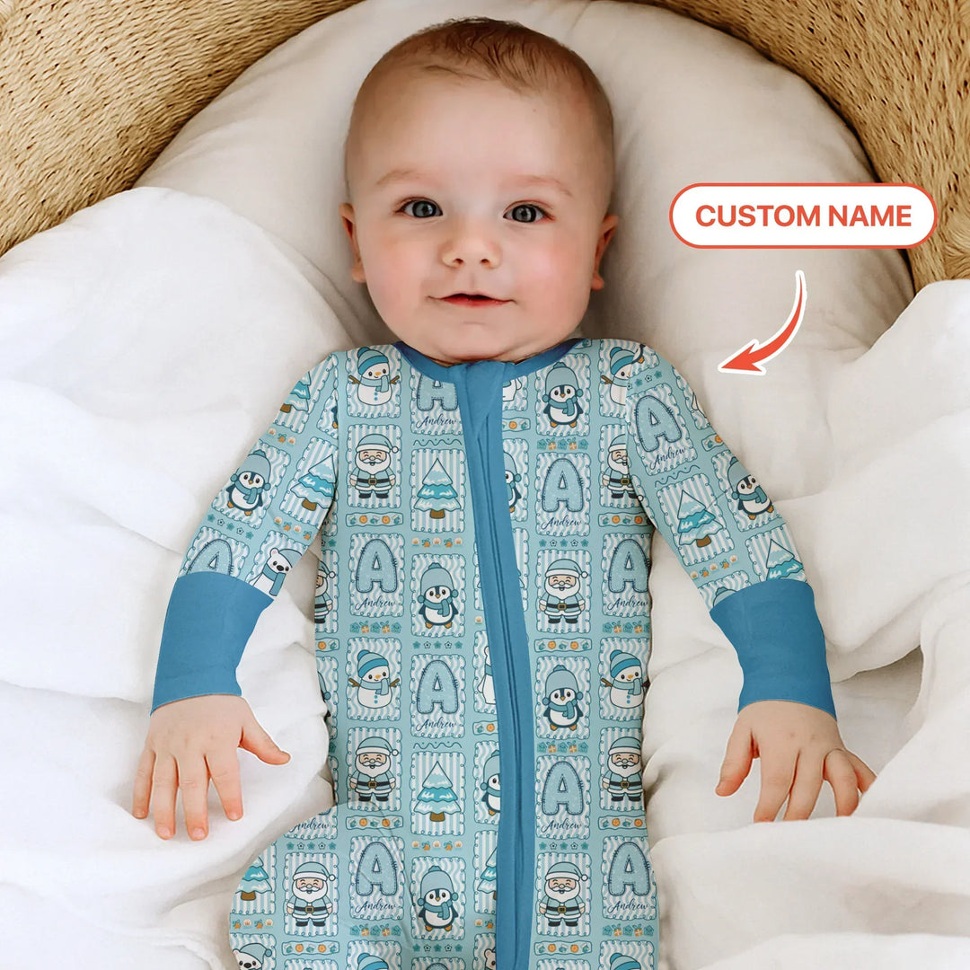 Custom Name Winter Wonderland Bamboo Convertible Zippy