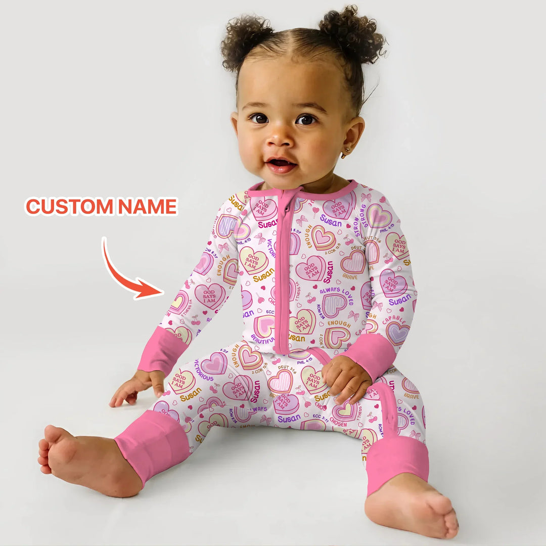God Says I Am Sweet Heart Matching Mommy & Baby Bamboo Convertible Zippy