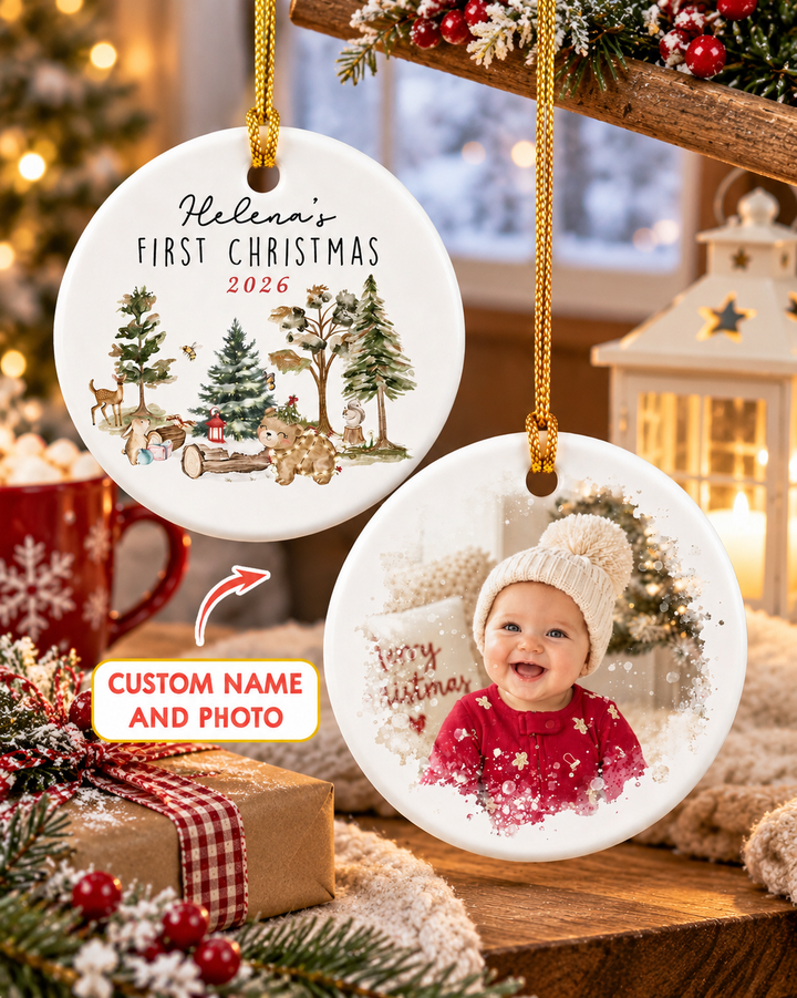 Baby's First Christmas Ceramic Ornament