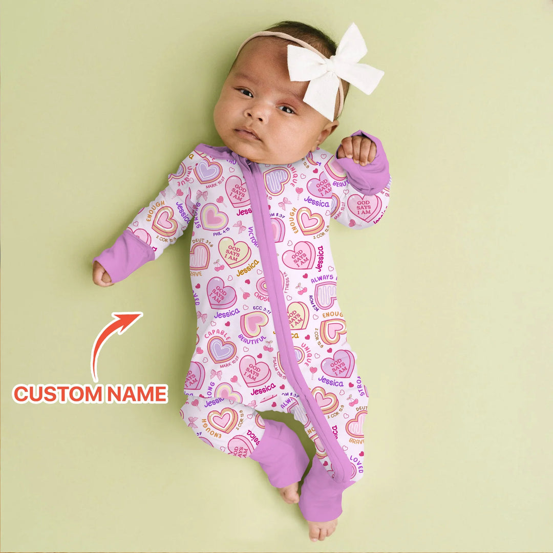 God Says I Am Sweet Heart Matching Mommy & Baby Bamboo Convertible Zippy