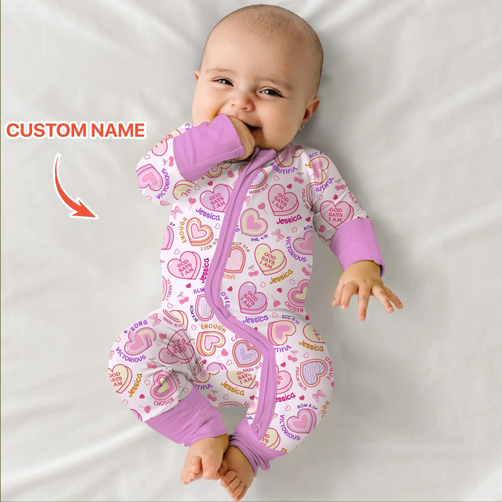 God Says I Am Sweet Heart Matching Mommy & Baby Bamboo Convertible Zippy
