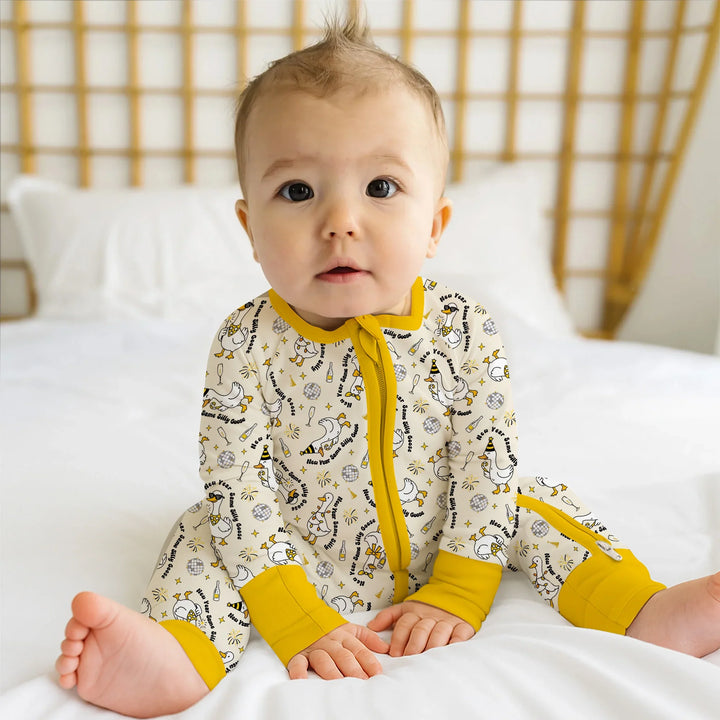 New Year Silly Goose Bamboo Convertible Zippy