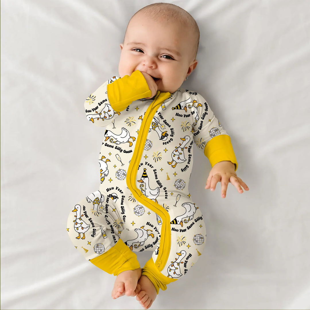 New Year Silly Goose Bamboo Convertible Zippy