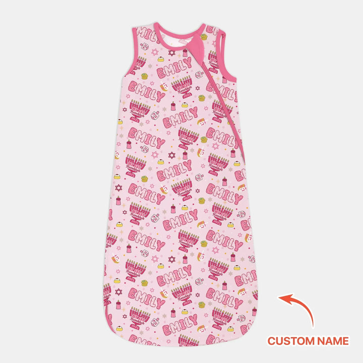 Custom name My First Hanukkah 2025 Bamboo Sleep Bag