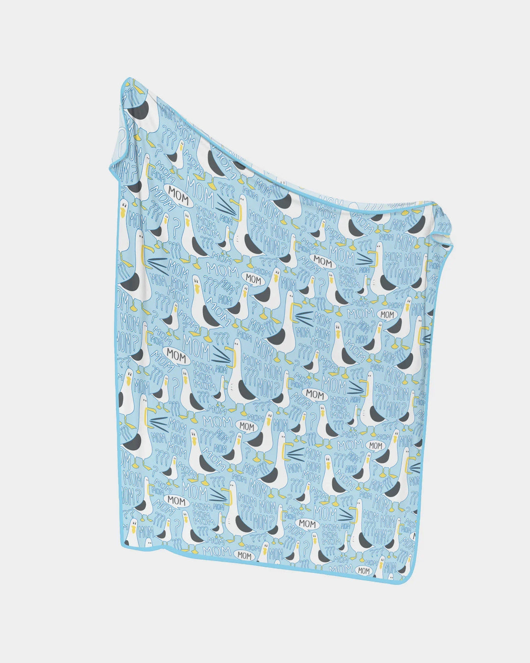 Funny Seagull MOM Bamboo Blanket