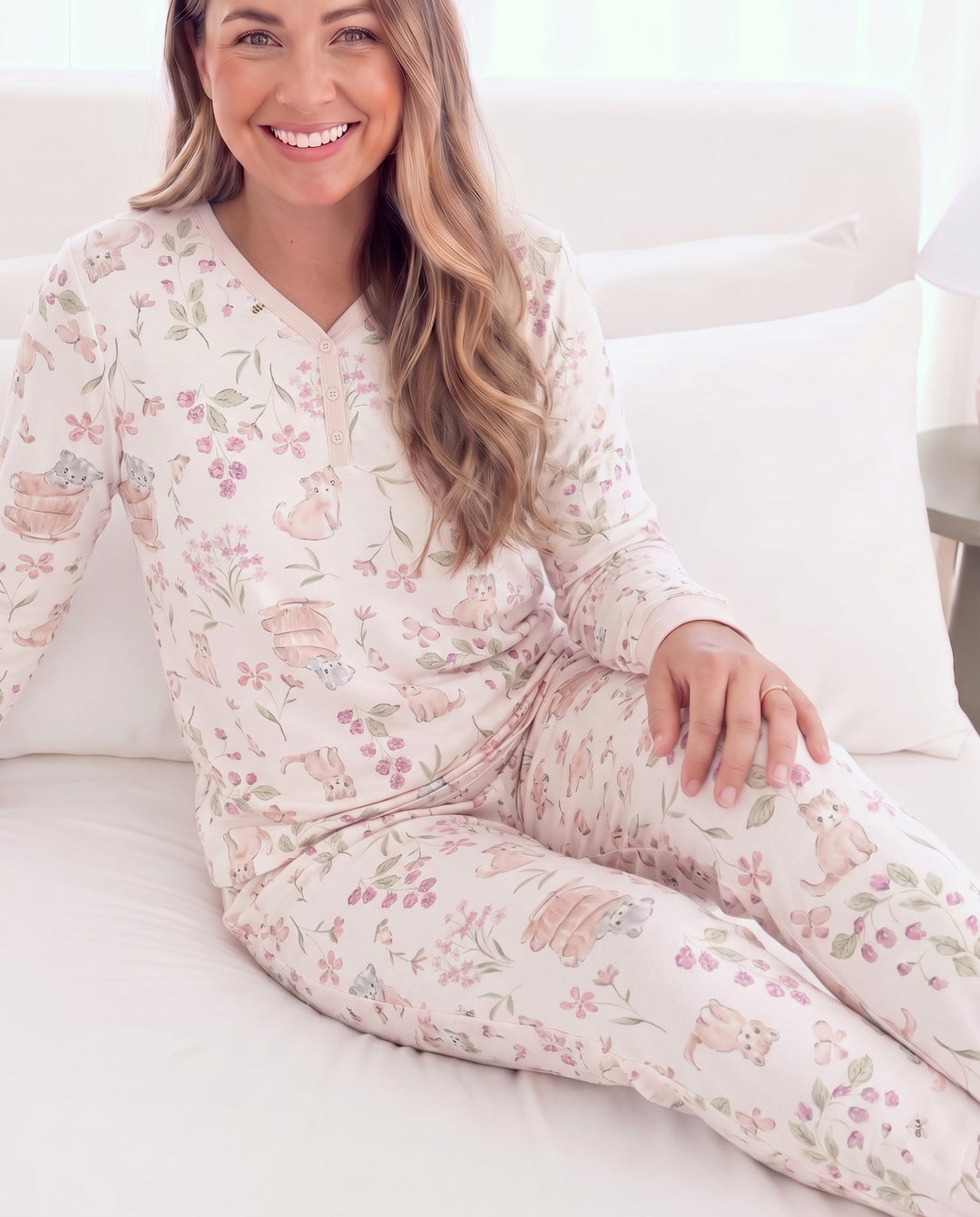 Berry Meadow Friends Bamboo Women Pajama Set