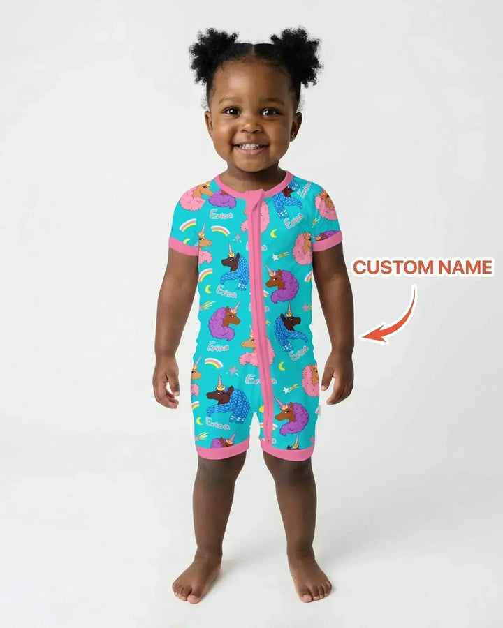 African Astro Unicorn Bamboo Shorty Zippy