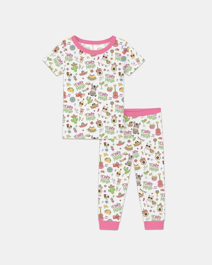 Cinco de Mayo Fiesta Bamboo Two Piece Short Sleeve Pajama Set