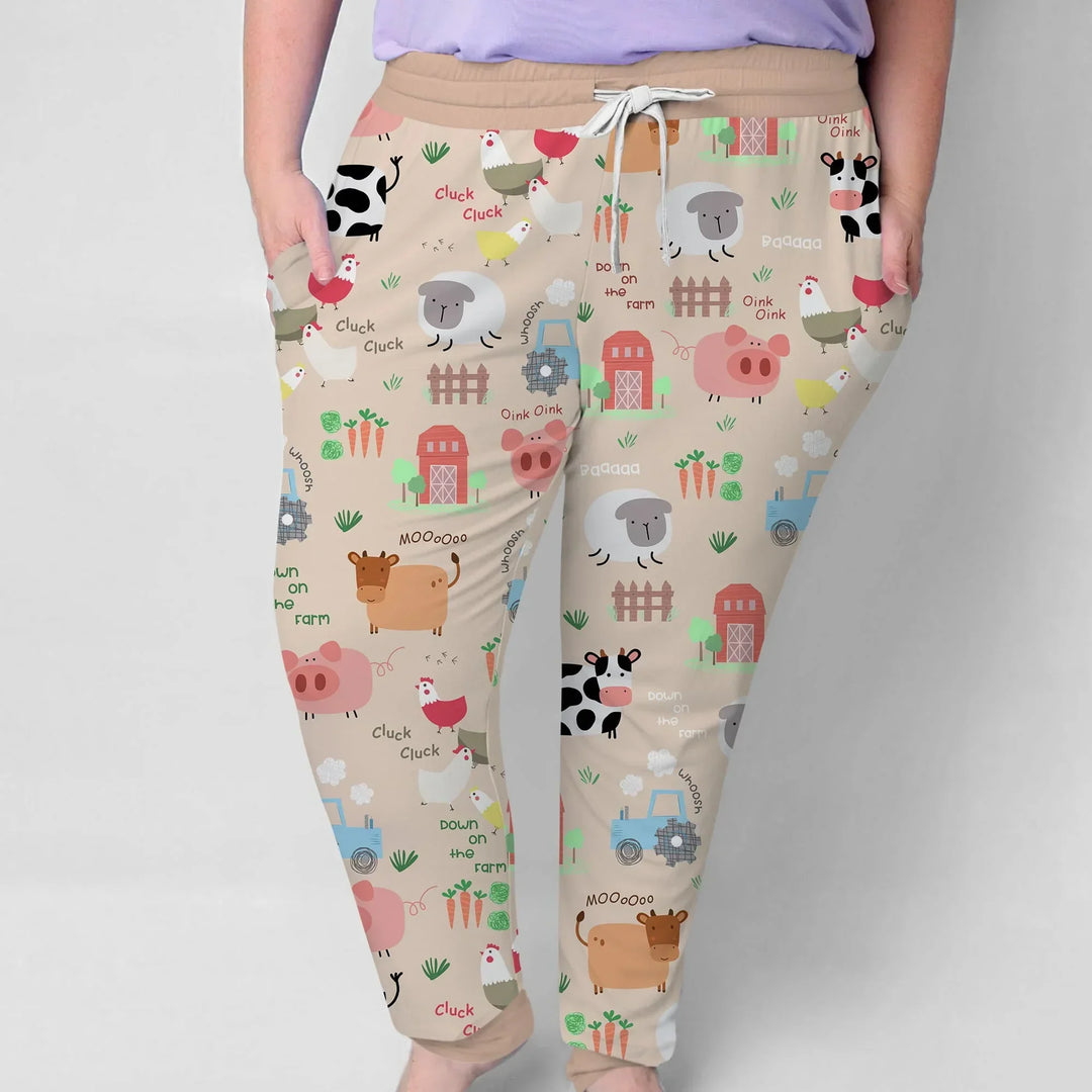 Farm Yard Bamboo Women Pajama Set