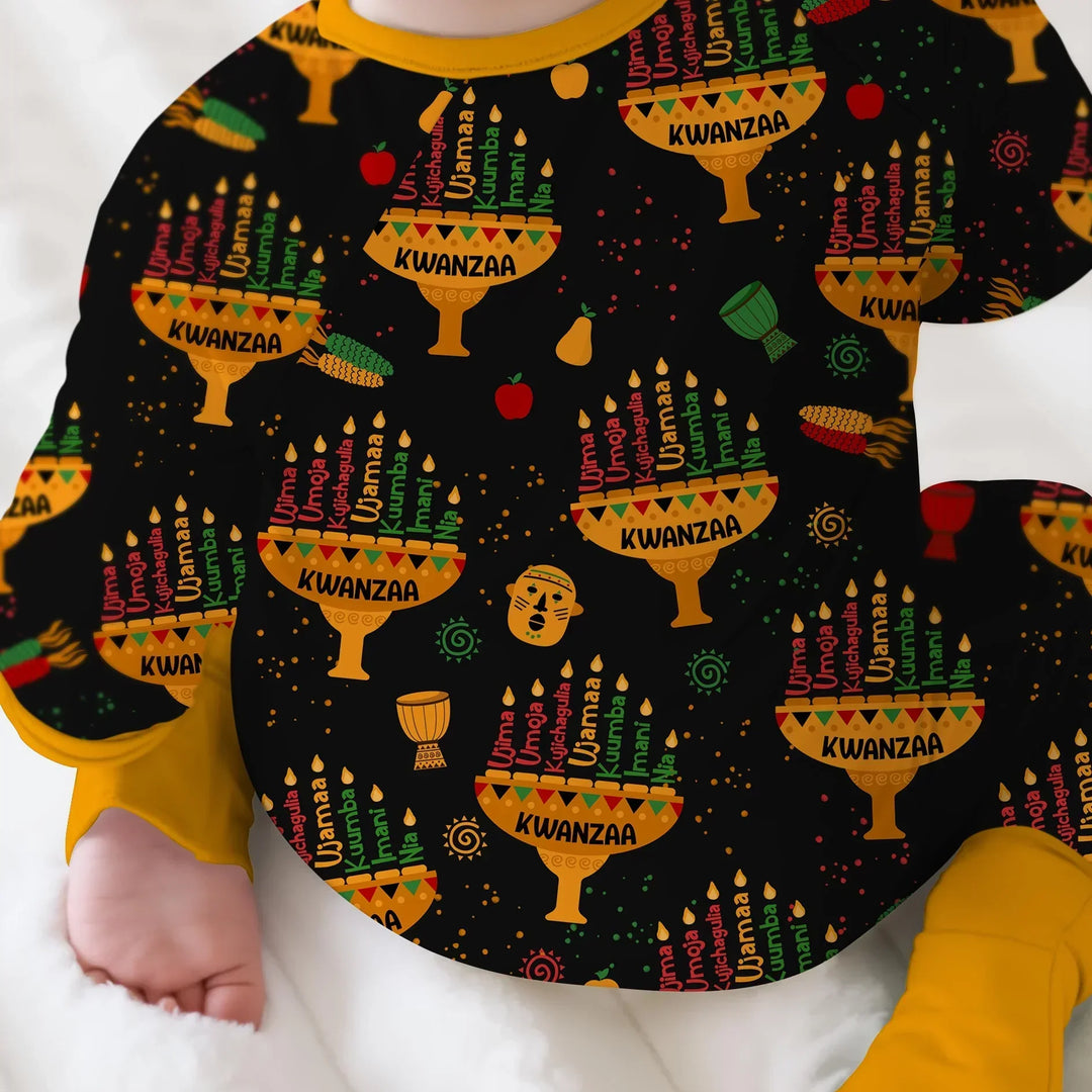 Kwanzaa Lights Bamboo Convertible Zippy