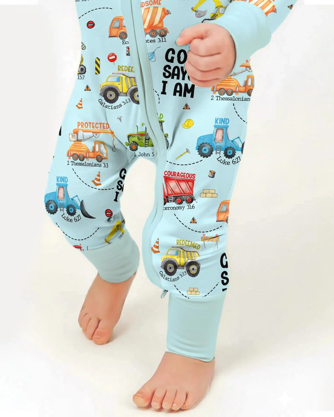 God Says I Am Boy Bamboo Convertible Zippy