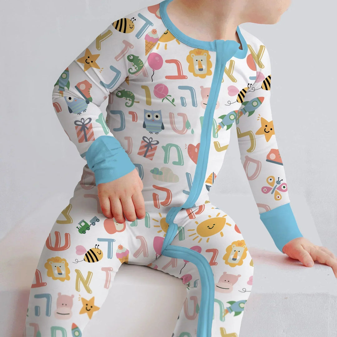 Hebrew Alphabet Bamboo Convertible Zippy