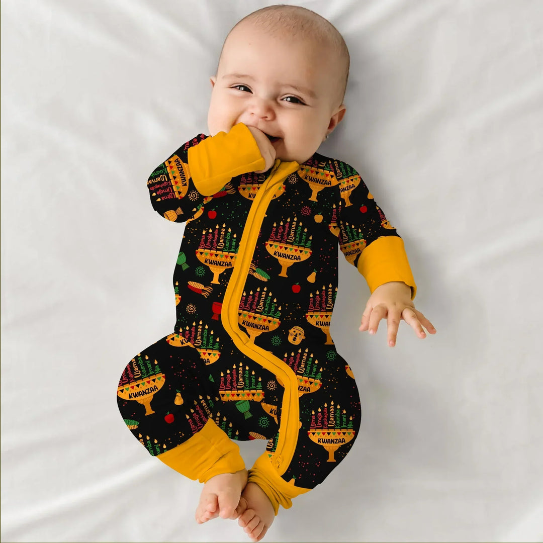 Kwanzaa Lights Bamboo Convertible Zippy