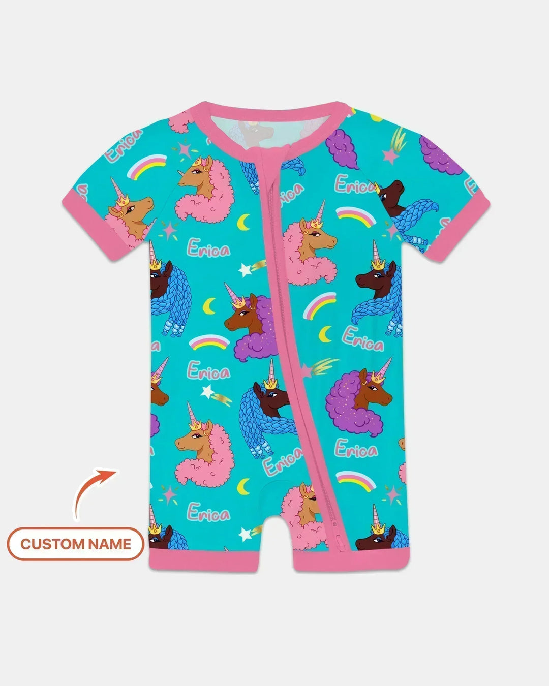 African Astro Unicorn Bamboo Shorty Zippy