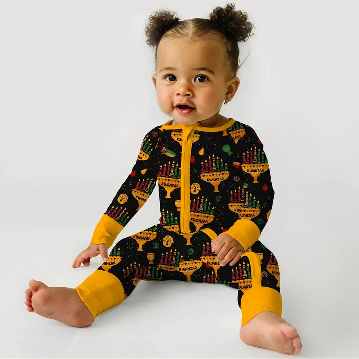 Kwanzaa Lights Bamboo Convertible Zippy