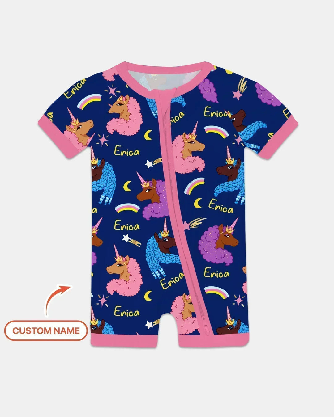 African Astro Unicorn Bamboo Shorty Zippy