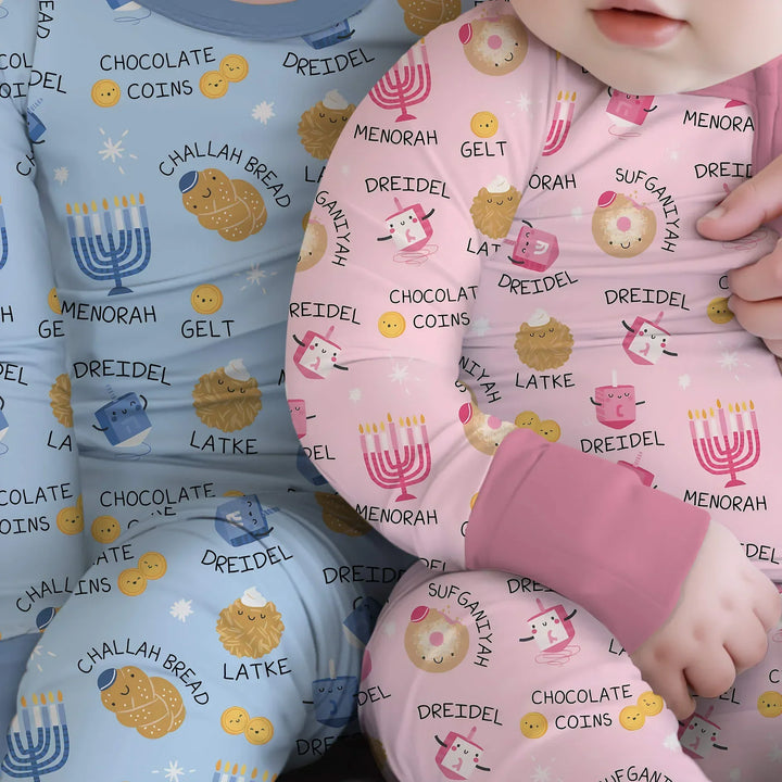 Family Hanukkah Matching Bamboo Convertible Zippy