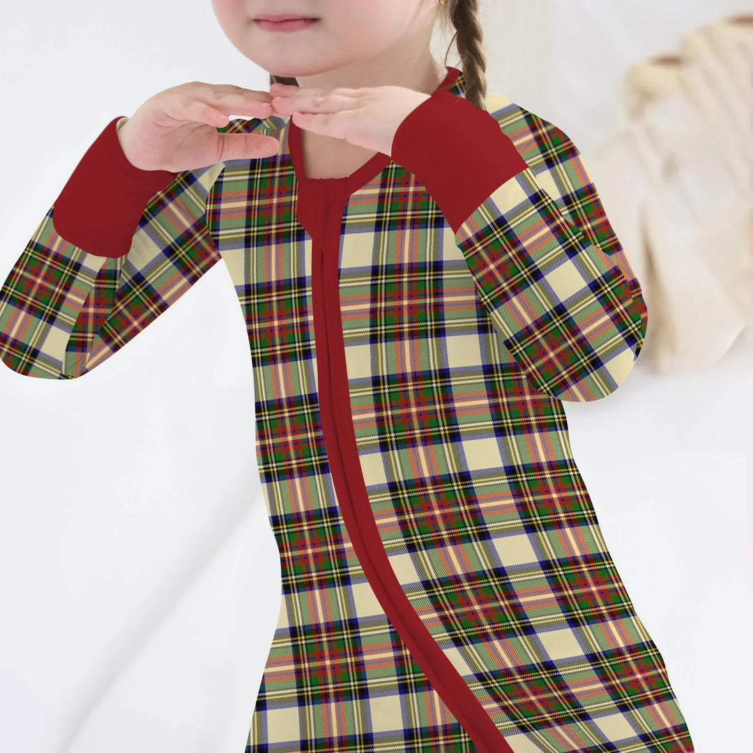 Cozy Evergreen Plaid Bamboo Convertible Zippy
