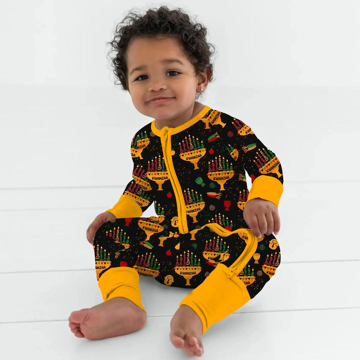 Kwanzaa Lights Bamboo Convertible Zippy