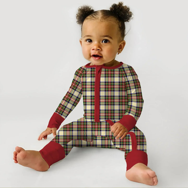 Cozy Evergreen Plaid Bamboo Convertible Zippy