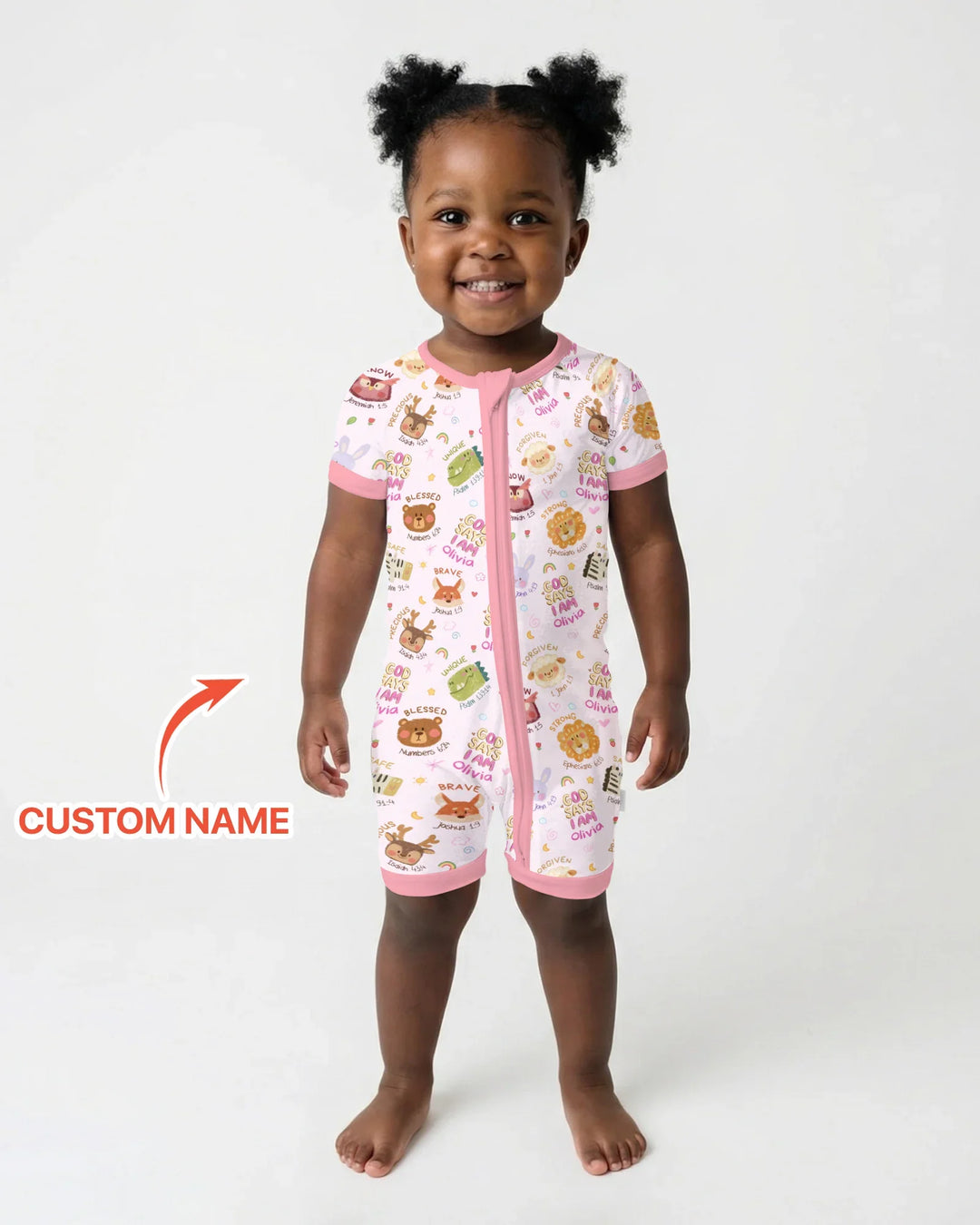 God Says I Am — Little Flock Custom Name Shorty Zippy