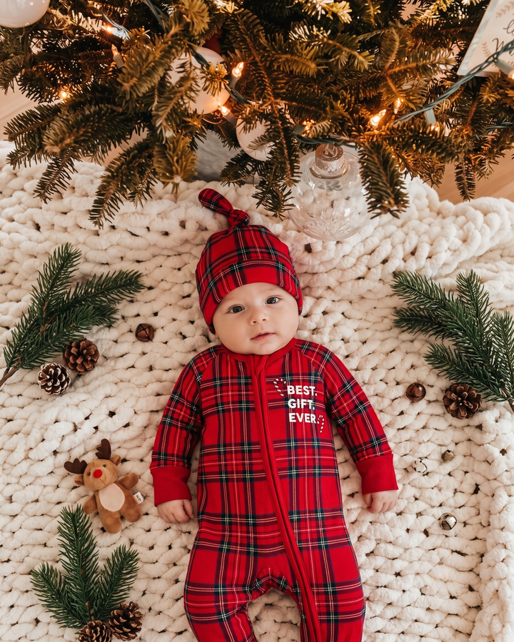 Best Gift Ever Bamboo Zipper Footie