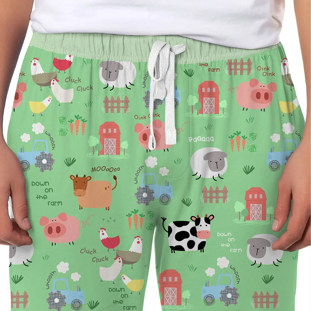 Farm Yard Bamboo Men's Pajama Set